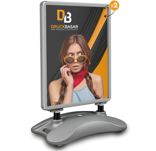 Kundenstopper Hampton (silber)