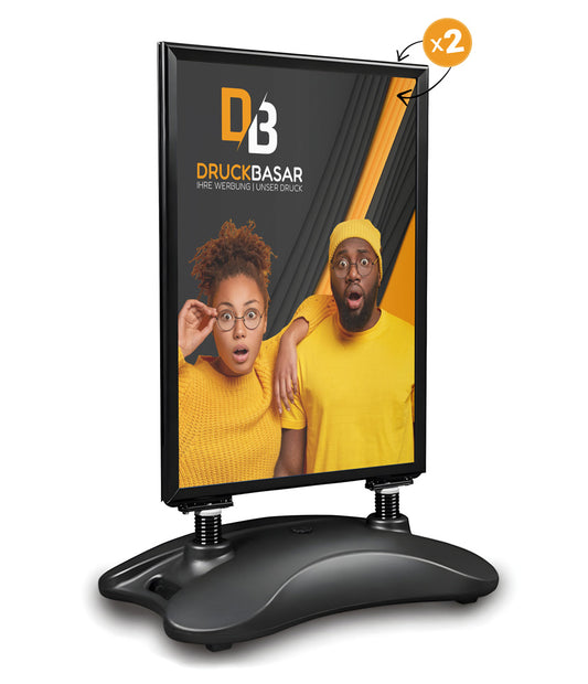 Kundenstopper Hampton (schwarz)