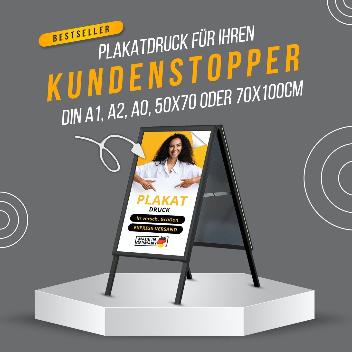 PVC-Poster / Plakat – Wetterfest in allen Größen